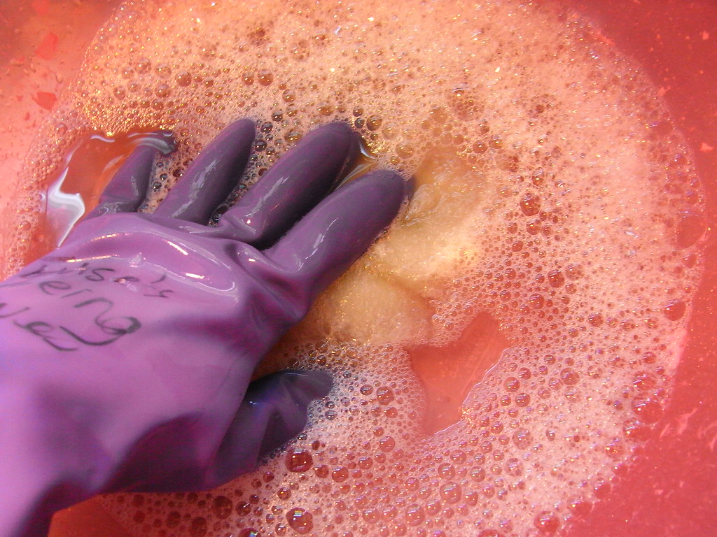 acid dyeing in the microwave | Flickr
