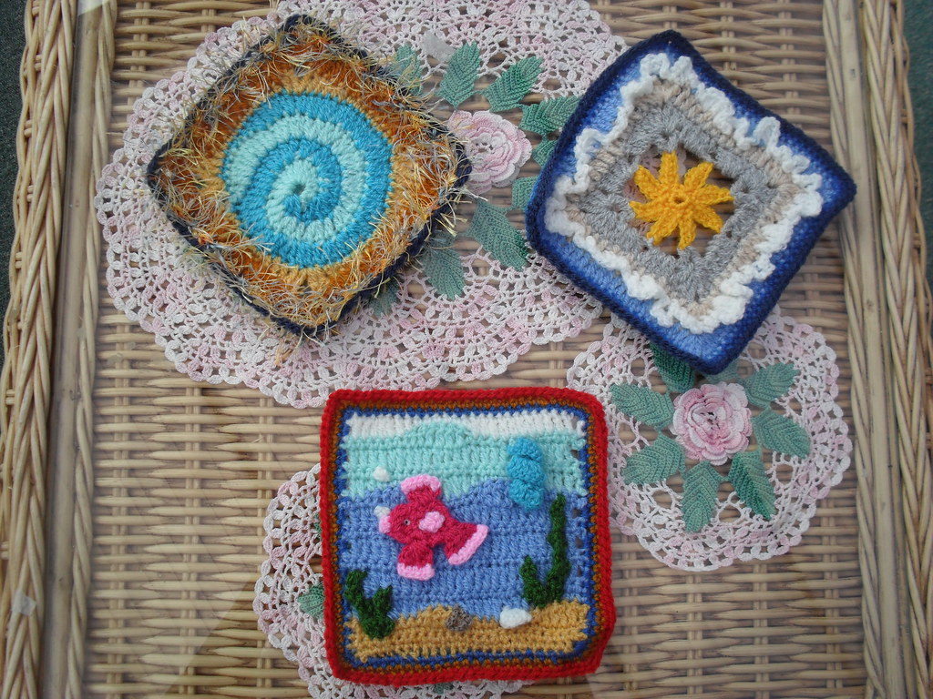 Gorgeous Squares for our 'Sea/Seaside' Challenge......>