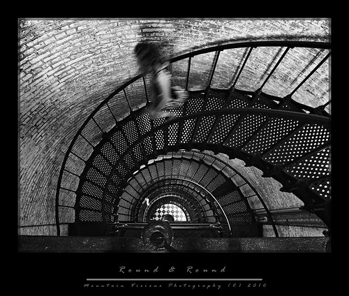travel blackandwhite bw lighthouse motion monochrome spiral nc bricks samsung northcarolina round f18 outerbanks corolla obx currituckbeachlighthouse tl500 mountainvisionsphotography samsungex1 c2010mountainvisions