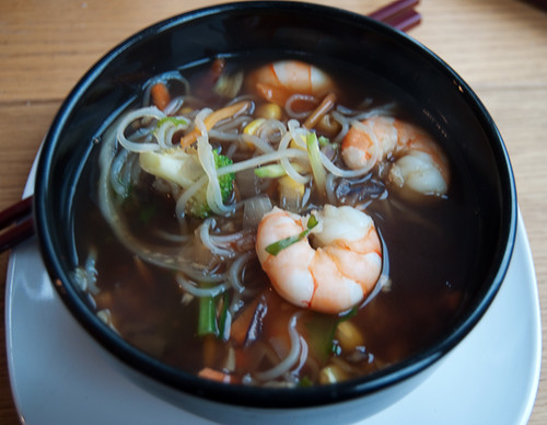 Shirataki noodle soup.