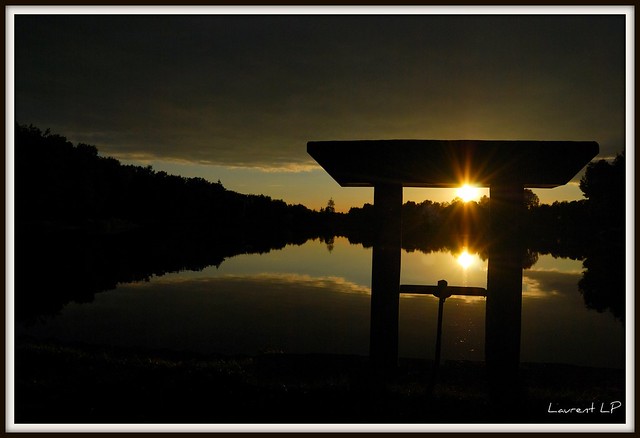 Coucher de soleil sur l'étang Baron (36)