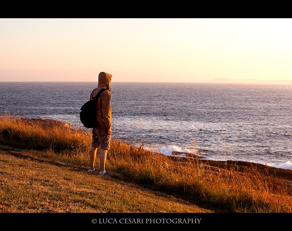 Staring at the rising sun [ @A Coruña, selfportrait] by Luca Cesari Photography