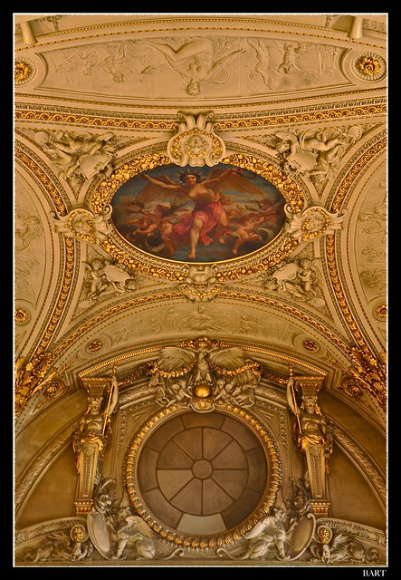 One of the Louvre Museum ceilings