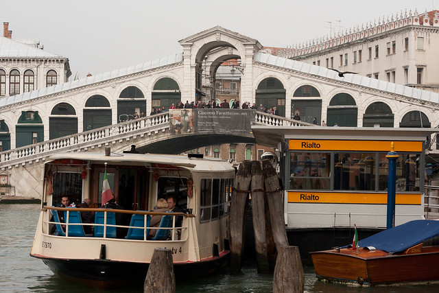 Rialto Bridge and Vaporetto, Venice