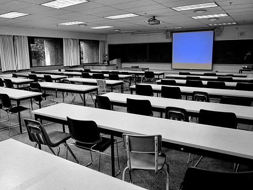 empty classroom | by but a stranger