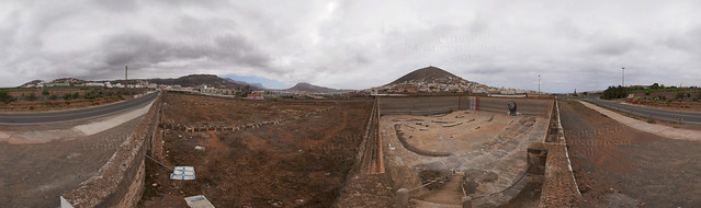 Estanque abandonado en Santa María de Guía. Isla de Gran Canaria