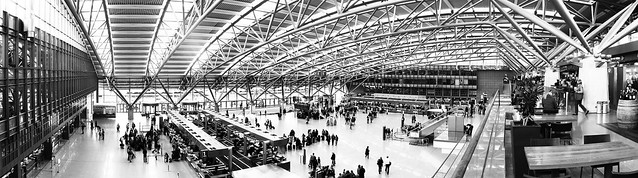 Highkey-Panorama, Flughafen Hamburg - Terminal-Halle 1
