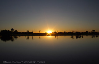Australia Northern Territory Yellow River Sunset
