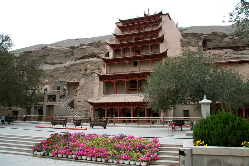 Entrance to the Mogao Caves