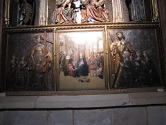 Iglesia de Santa María del Castillo - Parte inferior del retablo de la Capilla de Santa Ana