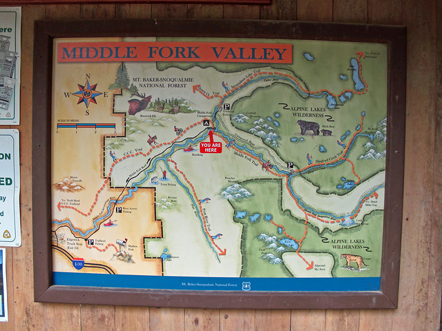 Middle Fork Valley Trailhead Map