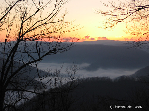 usa nature sunrise landscape scenery december westvirginia webstercounty pointmountain carolynpostelwait