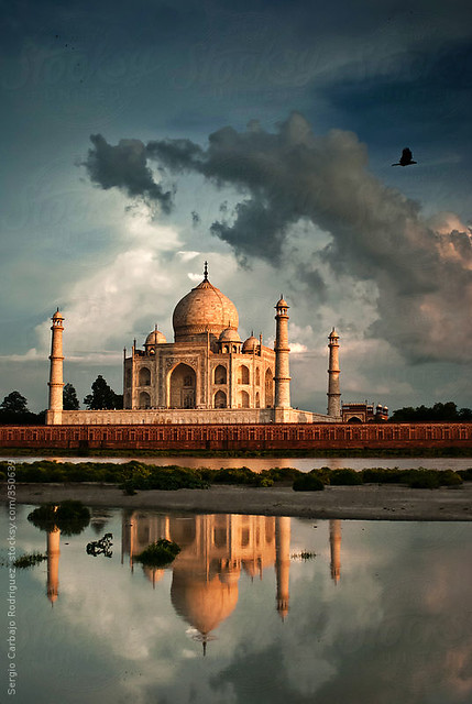 Taj Mahal - Sunset (Explored)