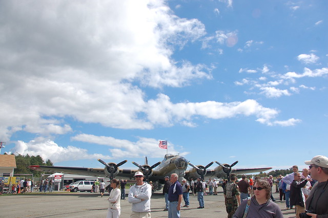 B-17 Flying Fortress from the Collings Foundation at Beverly Airport