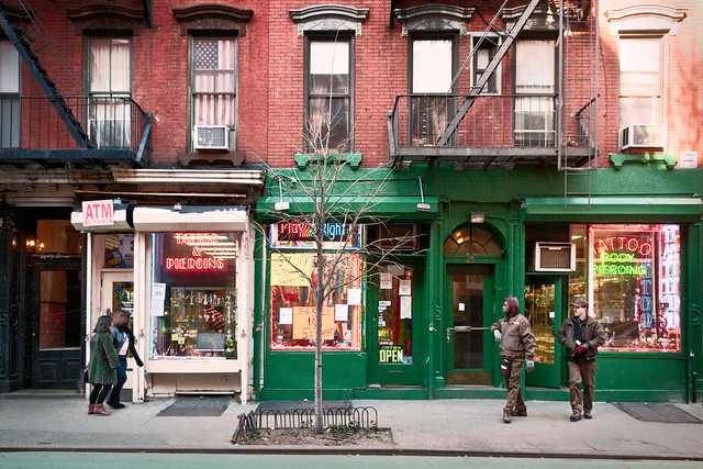 Christopher Street shops, Greenwich Village, New York, New York