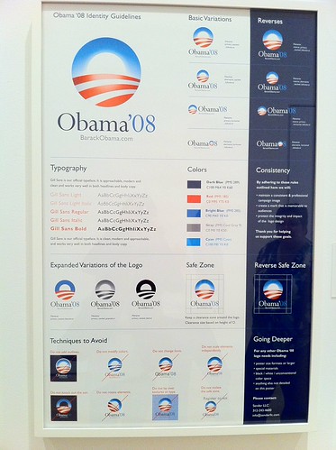 Obama 08 Sign The thought that goes into his brand: Obama 08 Identity Gu… | Flickr