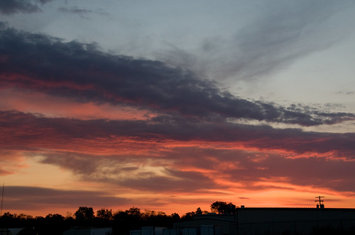 _DSC9703 by PhotoMikeP, clouds sunrise colorful skylines reds miscimages 2010images