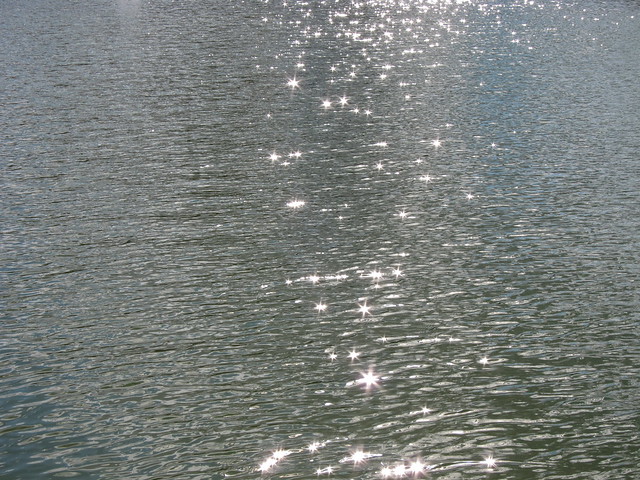 estrellas en el agua..
