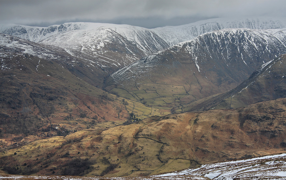 View east from Birks, above Patterdale, Lake District National Park, Cumbria, UK by Ministry