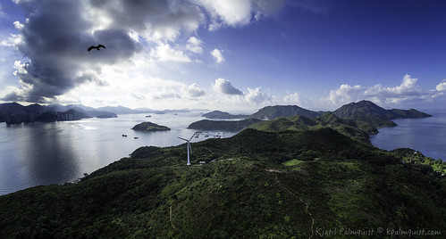 panorama bird windmill sunrise landscape island hongkong aerial lamma lammaisland aerialimage multirotor multicopter lammawind