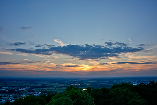 Sunset from the Starkenburg Tower