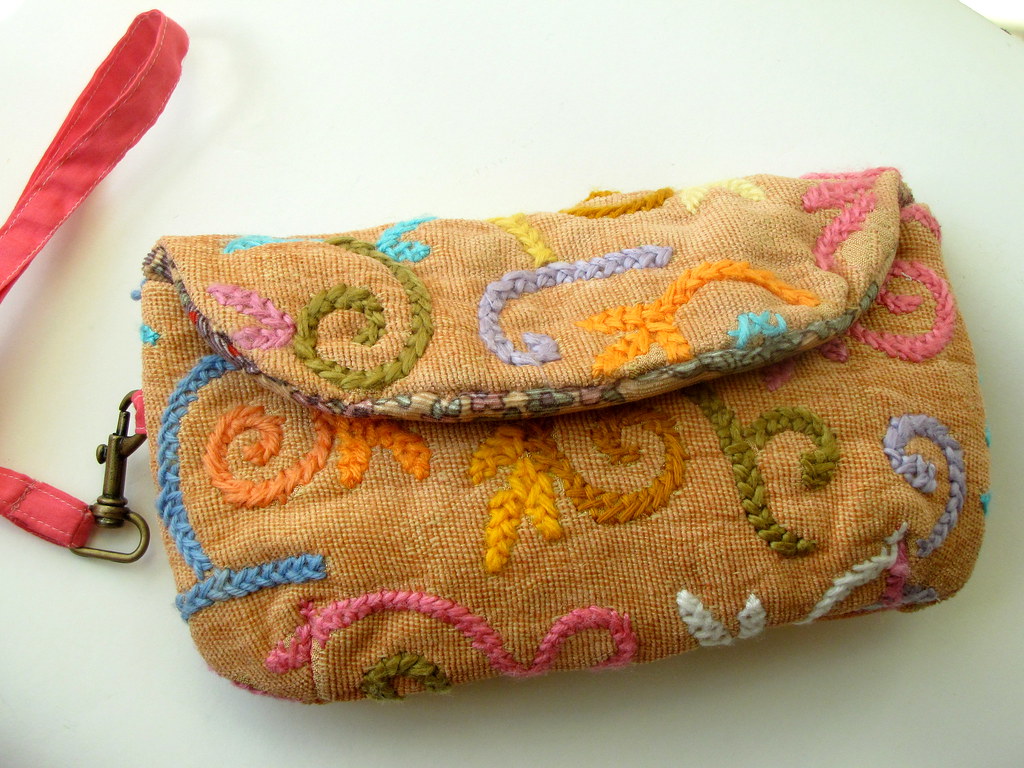 crewel purse | First attempt at purse making... but pleased … | Flickr