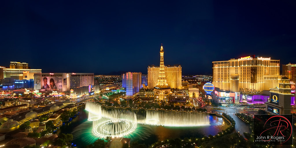 Las Vegas Bellagio Fountains Panorama