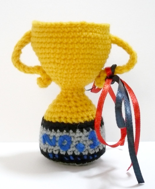 Crocheted Miniature Trophy