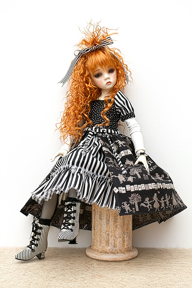 Evie in new dress 3 | Alice in Wonderland sparkle print dres… | jeanoak ...