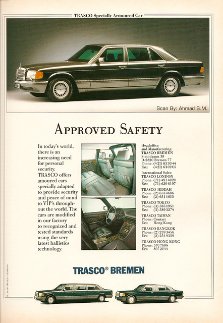 1991 Trasco-Mercedes-Benz W126 Ad.