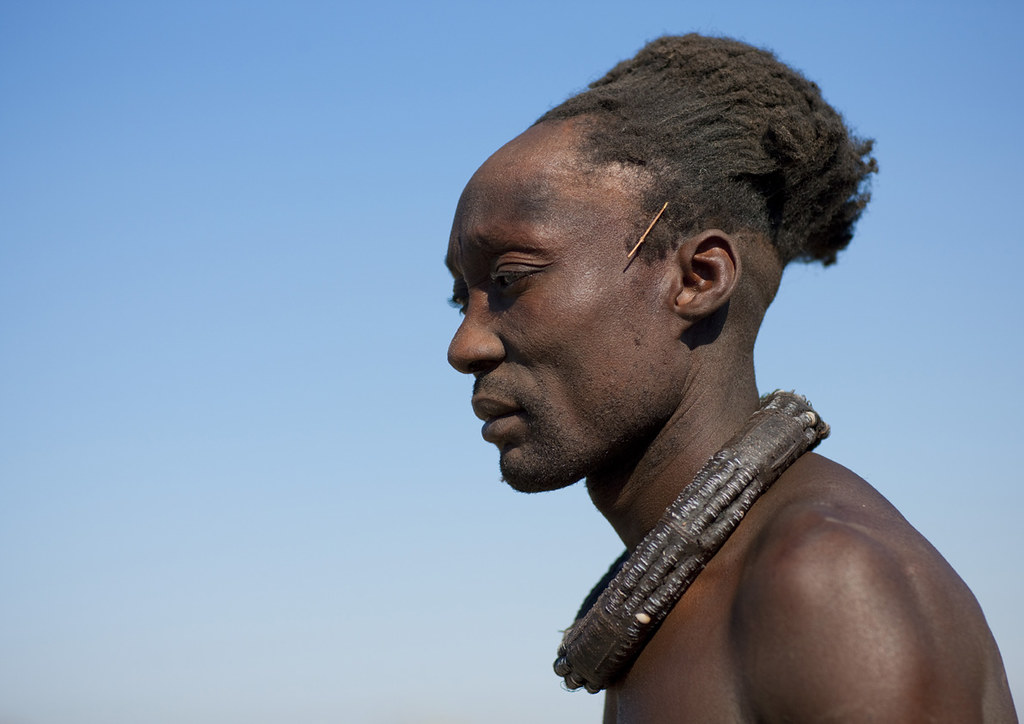 The secret of the Himba men hairstyle - Angola | In Angola, … | Flickr