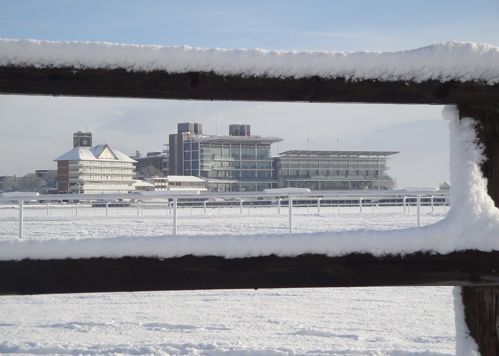 York Racecourse in the snow