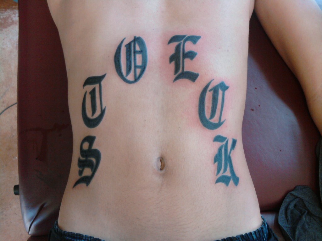 stoeck, dudes last name | tattoo by DK | DKWM TATAU | Flickr
