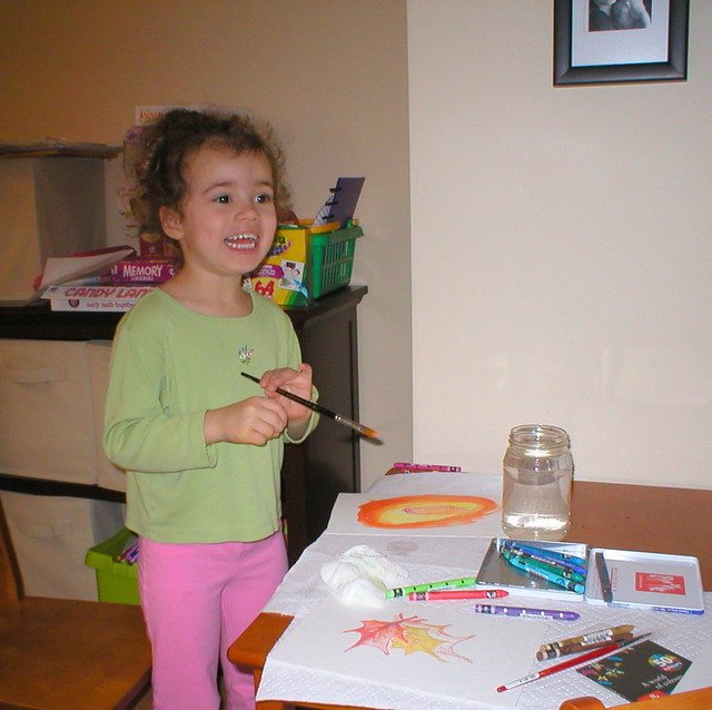 LIA PAINTING WITH GRAMMY