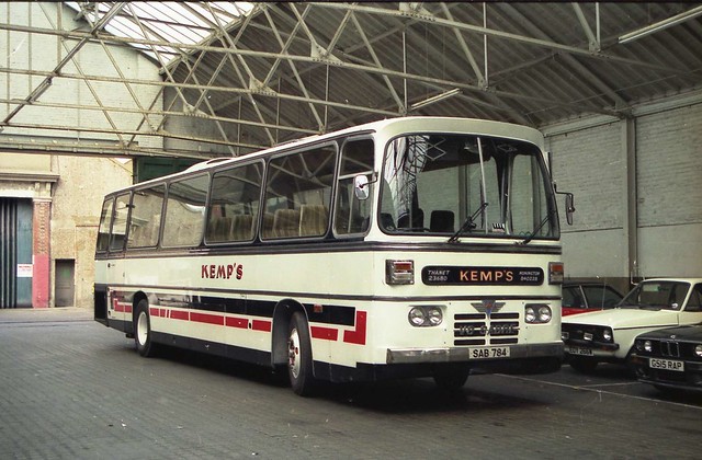 Kemps AEC Sabre SAB 784 in Worthing,West Sussex on 19th May 1990