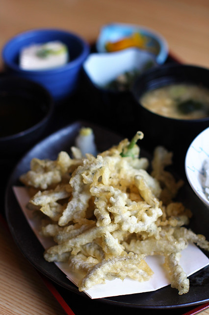わかさぎ天ぷら定食 wakasagi tempura teishoku
