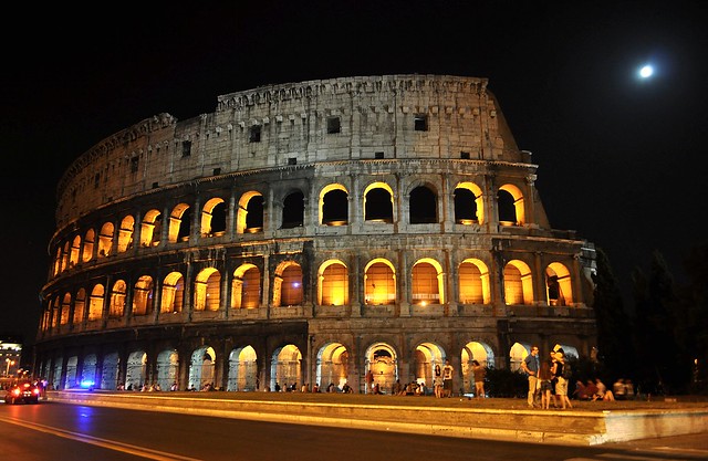 luci e ombre al Colosseo