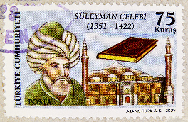 beautiful stamp Turkey 75 k kurus 