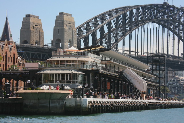 Iconic Sydney Harbour Terminal and Bridge Syney Australia