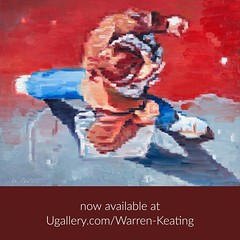 “American Woman Walking in Paris” 16" x 20" Oil on Canvas now available at Ugallery.com/warren-keating #artist #contemporaryart #figurativepainting #aerial #impressionism #artcollector #interiordesign #ugalleryondisplay @tailwindapp @adobespark