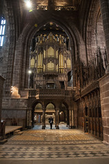 Organ pipes in Chester Cathedral