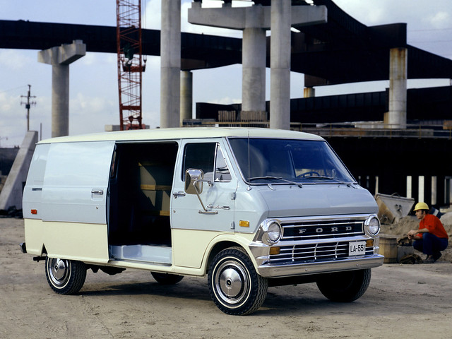 1974 Ford Econoline Van Press Photo - USA