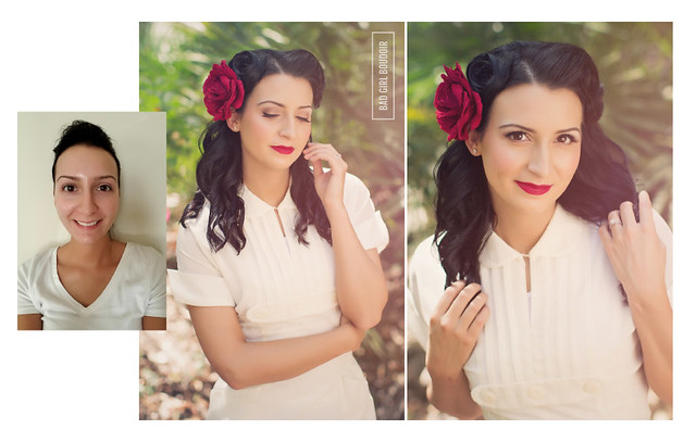 Pinup Girl Before and After Makeover Photoshoot | Florida Boudoir