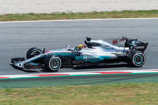 Lewis Hamilton, Mercedes AMG W08.