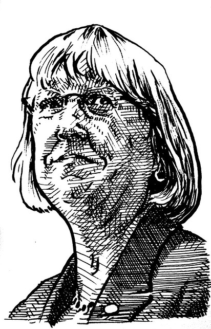 Portrait of Patty Murray - process - final inks