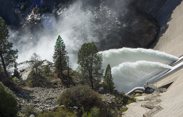 Yosemite Water Power: O'Shaughnessy Dam, Hetch Hetchy Reservoir, California