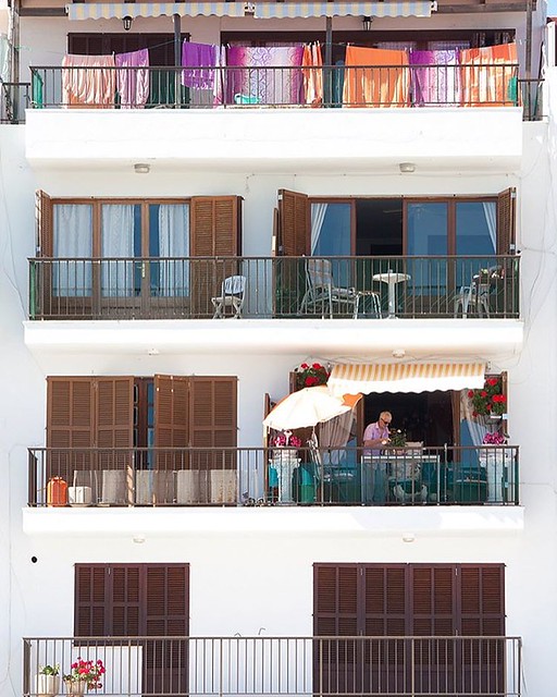 Balconies ~ Loved these balconies overlooking the Harbour at Cala Bona in Majorca. . . . . ➖➖➖➖➖➖➖➖ 📷 @canonuk 4