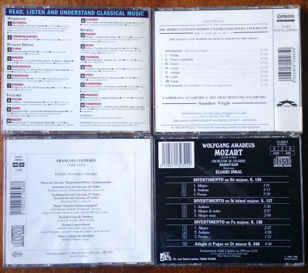 Backside 4 CD's - a photo on Flickriver