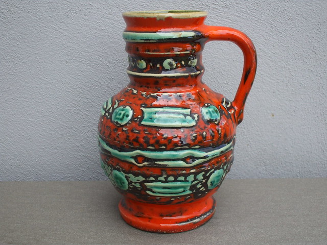 Vintage Mid Century Modern West German Pottery Vase