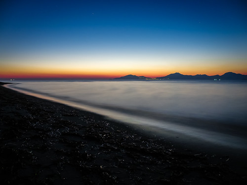 kos greece sun set sunset sea water island night seascape landscape long exposure waves sky dusk